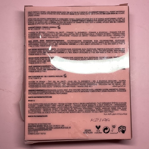 Anastasia Beverly Hills No Fade Brow Kit For Buildable To Bold Brows In Shade Me - Picture 3 of 4